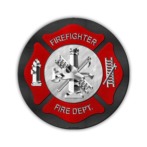 Sign, Metal, Fire Department, 12