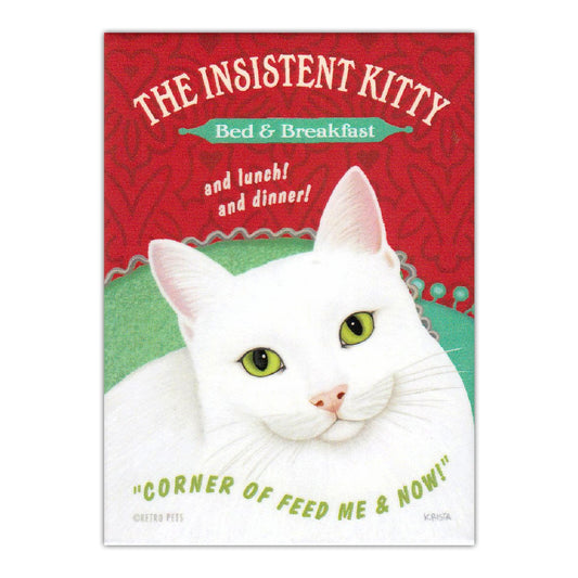 Magnet, Refrigerator Magnet, The Insistent Kitty Bed & Breakfast, 2.5