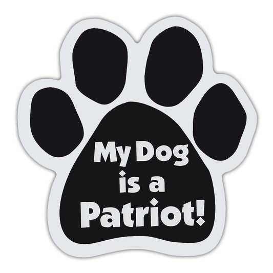 Magnet, Dog Paw, My Dog Is A Patriot, 5.5