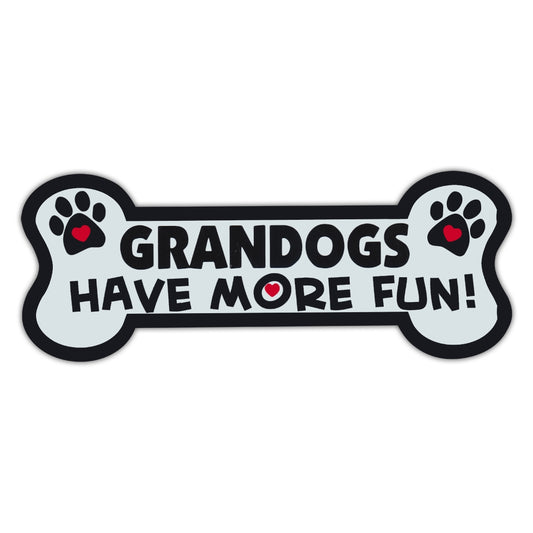 Magnet, Dog Bone, Grandogs Have More Fun!, 7.25
