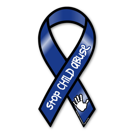 Magnet, Ribbon, Stop Child Abuse, 4
