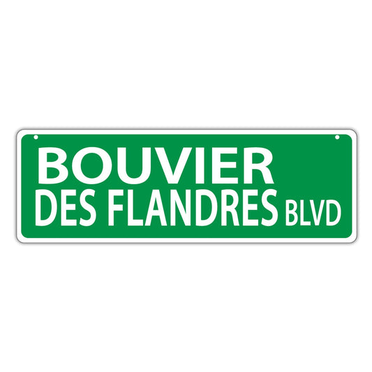 Street Sign, Plastic, Bouvier des Flandres Blvd, 17