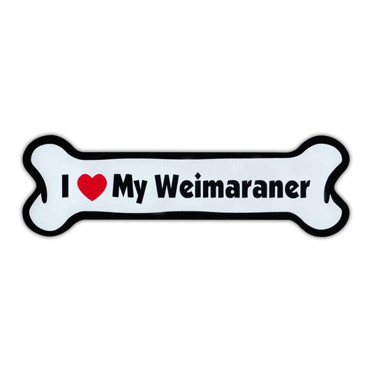Magnet, Dog Bone, I Love My Weimaraner, 7