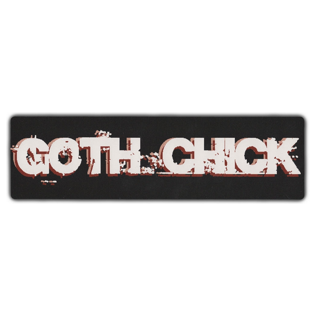 Bumper Sticker - Goth Chick 