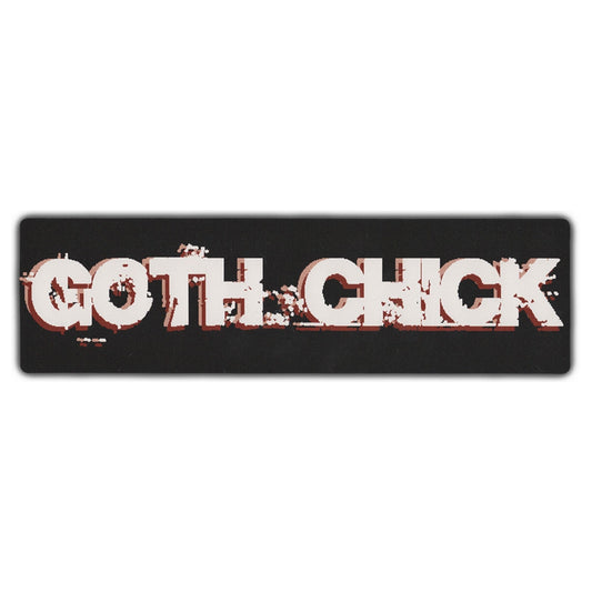 Sticker, Bumper Sticker, Goth Chick, 10