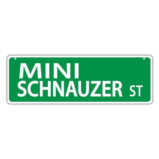Street Sign, Plastic, Mini Schnauzer Street, 17