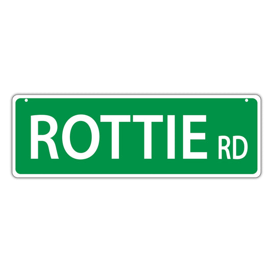 Street Sign, Plastic, Rottie Road (Rottweiler), 17