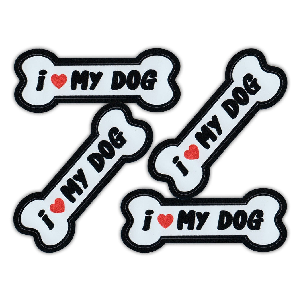 Magnet Variety Pack - I Love My Dog, 3" x 1.25" Each