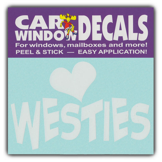 Decal, Window Decal, Love Westies, 4.5