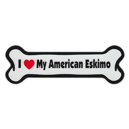 Magnet, Dog Bone, I Love My American Eskimo, 7
