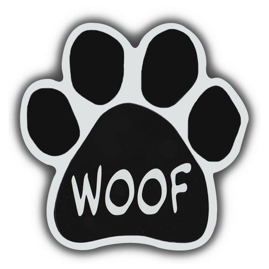 Magnet, Dog Paw, Woof, 5.5