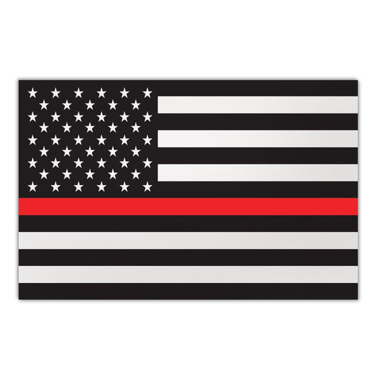 Magnet, Large Size, Thin Red Line United States Flag, 8.5