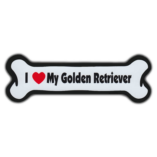 Magnet, Dog Bone, I Love My Golden Retriever, 7