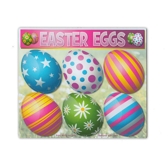 Magnets, Magnet Pack, Set of 6, Pastel Easter Eggs, 2