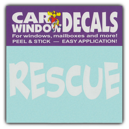 Decal, Window Decal, Rescue, 4.5