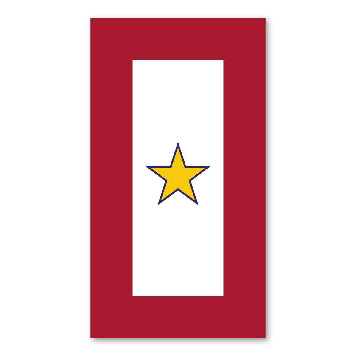 Magnet, Gold Star Service Flag, 1 Star, 5.5" x 3"